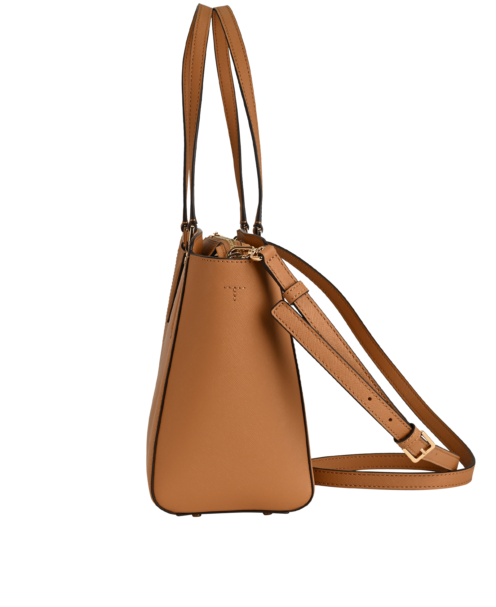 Small Emerson Top Zip Tote, &pound;140, Handbags, Brown, Leather, Bottom view